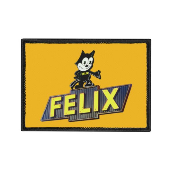 Felix the Cat Retro Rectangle Iron-On Patch, Denim Jacket Decor, DIY Embroidery, Vintage
