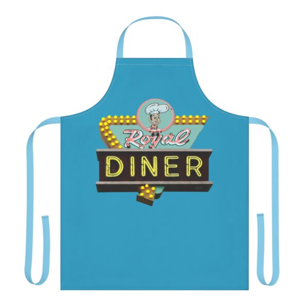 Cooking Apron: Royal Diner Design, Gift for Chefs, Kitchen Decor, Retro Cook Fans