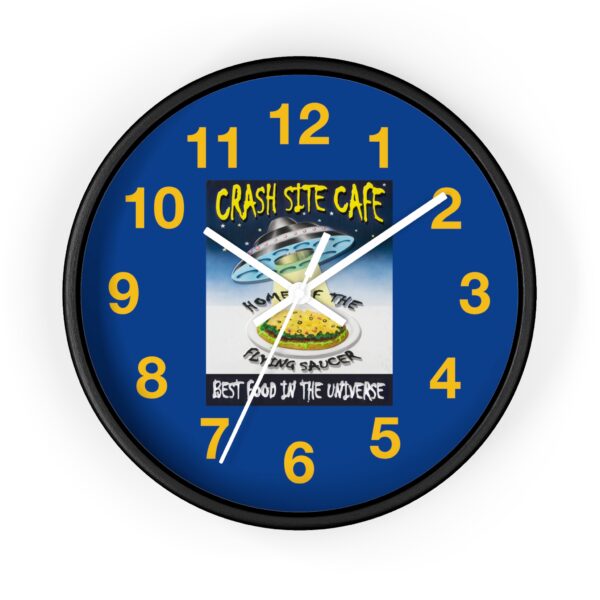 Crash Site Cafe Wall Clock, Kitchen Decor, Unique Aliens Clock