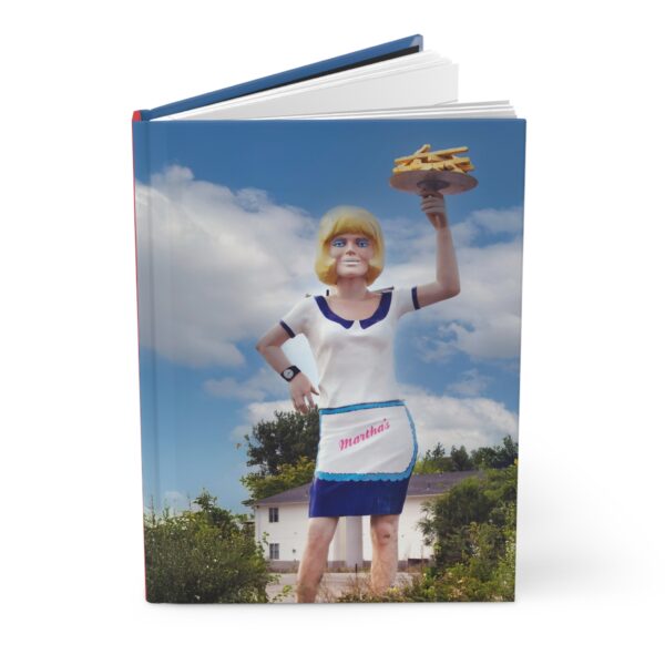 Hardcover Journal, Uni-Royal Gal & Ketchup Water Tower Design Travel Journal, Gift for Writers, Vintage Inspired Notebook, Cute Stationery