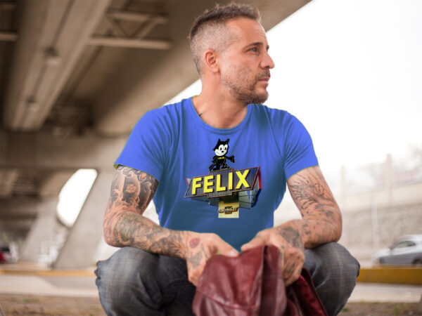 Vintage Felix the Cat T-Shirt, Retro Cartoon, Chevrolet Sign softstyle T-Shirt