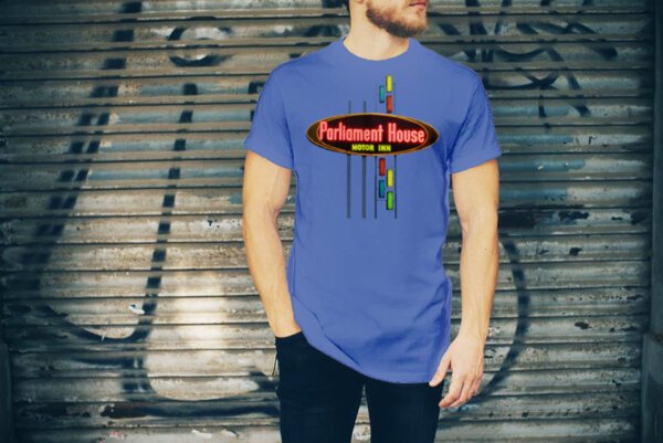 Parliament House in Orlando, FL: Vintage neon sign unisex softstyle T-shirt