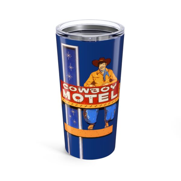 Cowboy Motel Sign Design, Retro Tumbler 20oz, Travel Mug
