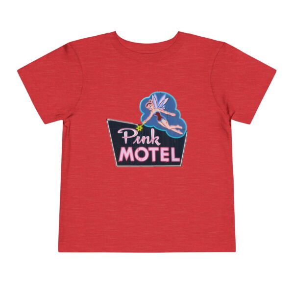 Pink Motel Toddler Tee, Kids Graphic T-Shirt, Playful Short Sleeve Top