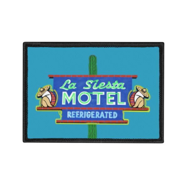 La Siesta Motel Retro Iron-On Patch, Denim Jacket Decor, DIY Embroidery, Vintage