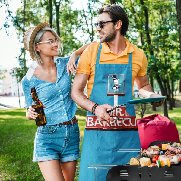 Mr. Barbecue sign apron in Winston-Salem NC