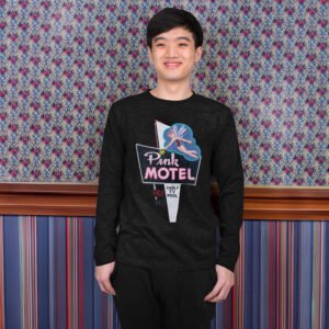 Pink Motel long sleeve t-shirt, Cherokee North Carolina