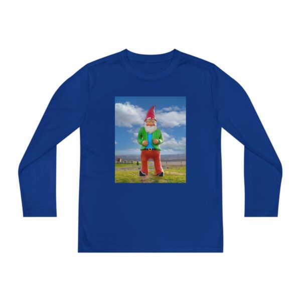 Youth Long Sleeve World's Largest Garden Gnome Tee, Fun Graphic Tee for Kids & Young Teens