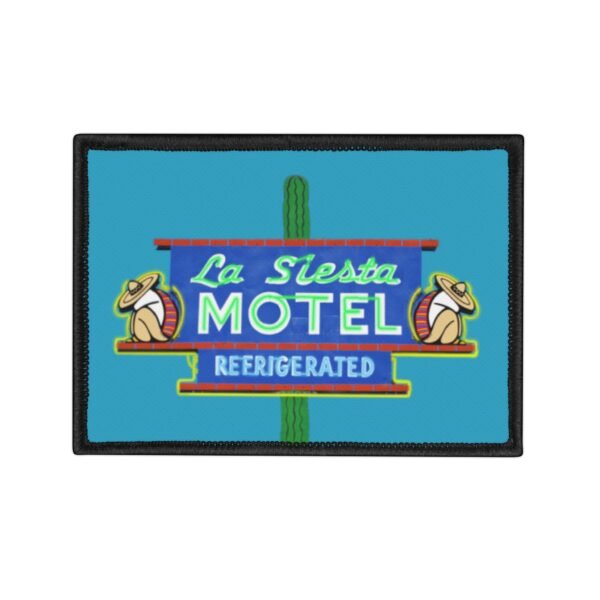La Siesta Motel Retro Iron-On Patch, Denim Jacket Decor, DIY Embroidery, Vintage