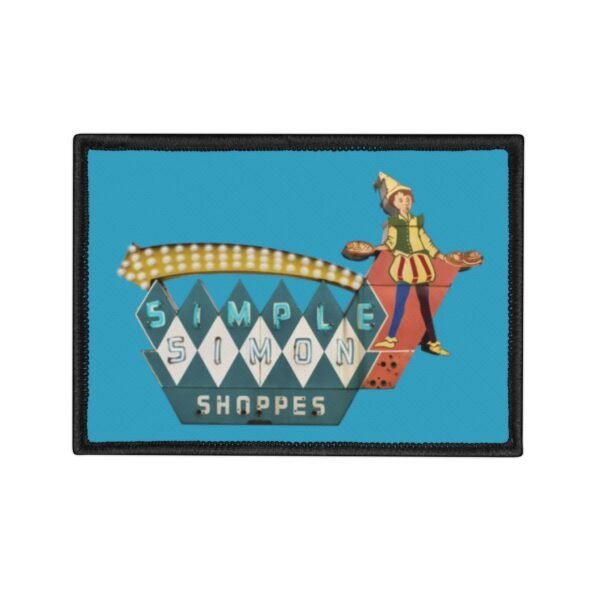Simple Simon Retro Iron-On Patch, Denim Jacket Decor, DIY Embroidery, Vintage