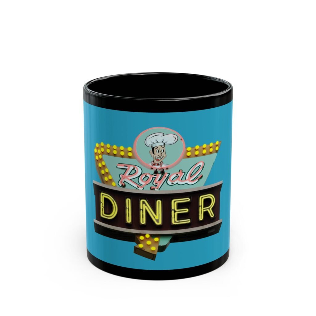 Vintage Royal Diner roadside sign artwork in Brattleboro Vermont