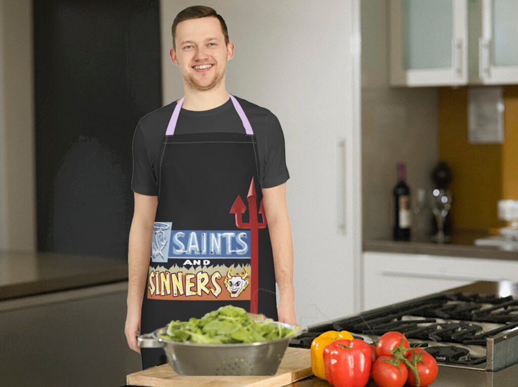 Saints and Sinners apron, Española, New Mexico