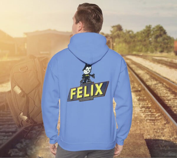 Retro Felix Cat Hoodie, Funny Sweatshirt for Gift, Trendy, Back Side Printed