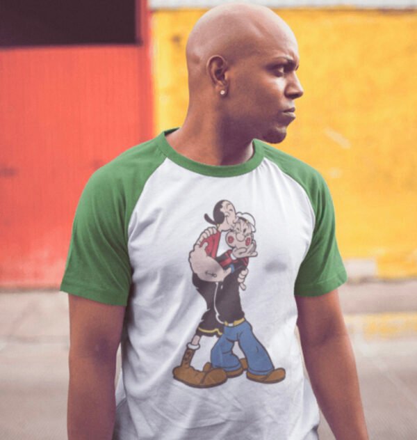 Vintage Cartoon Characters Raglan Shirt, Retro Style Tee, Unisex Casual Wear, Cartoon Apparel Gift