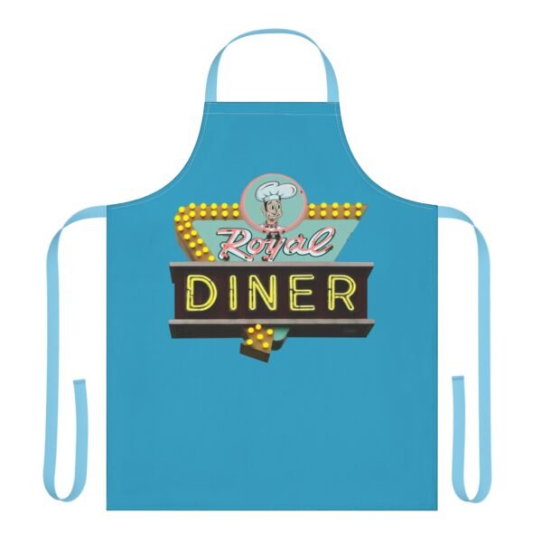 Cooking Apron: Royal Diner Design, Gift for Chefs, Kitchen Decor, Retro Cook Fans