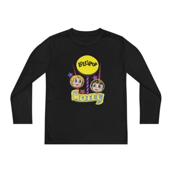Youth Long Sleeve Lollipop Motel Tee, Fun Graphic Tee for Kids & Young Teens