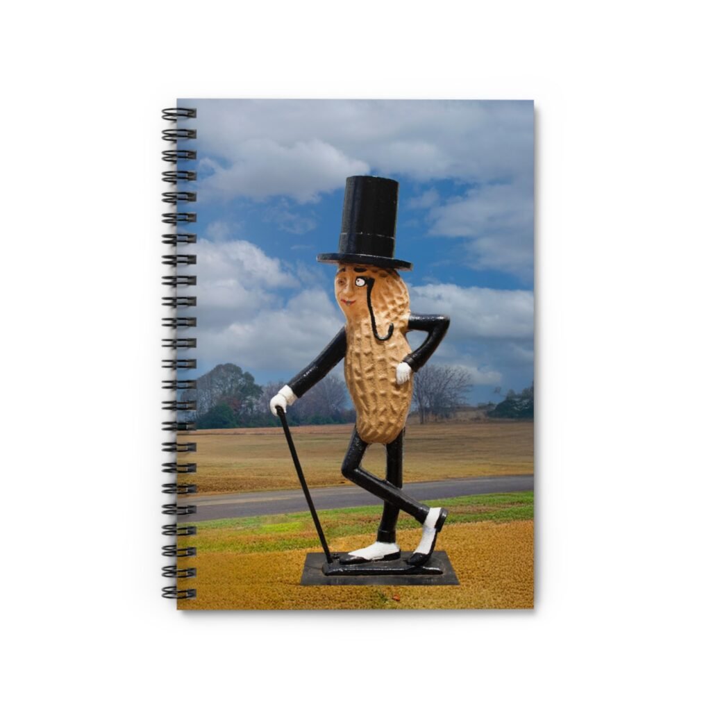 Mr Peanut roadside sculpture notebook