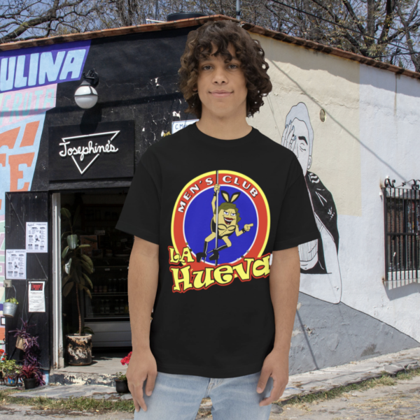 La Hueva Men's Club Vintage Sign Heavyweight T-shirt | Mexico Retro Tee