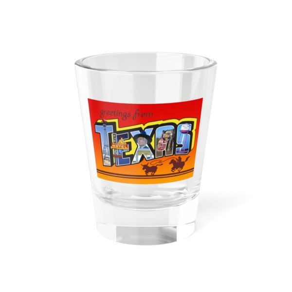 Texas State Souvenir Shot Glass — 'Greetings from Texas' Quirky Roadside Attractions