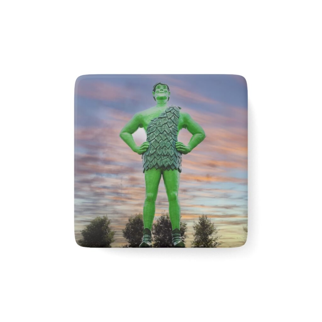 Jolly Green Giant roadside statue magnet