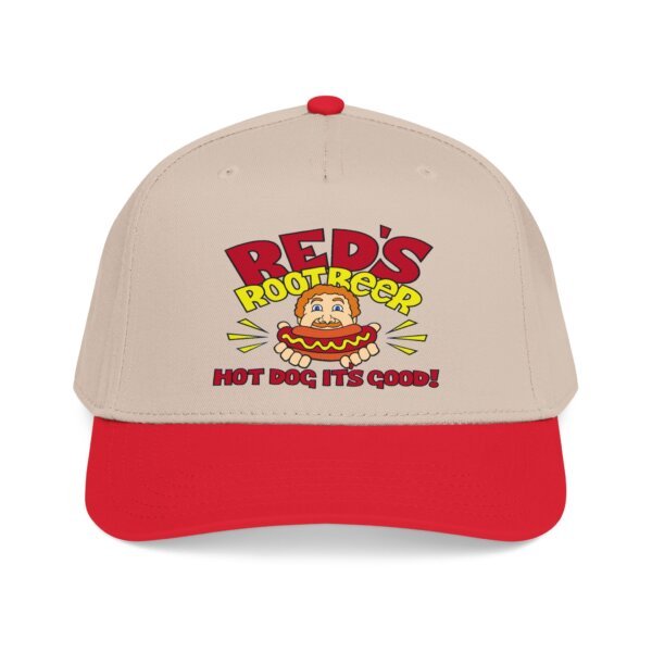 Vintage Red's Root Beer Hot Dog Sign Baseball Cap