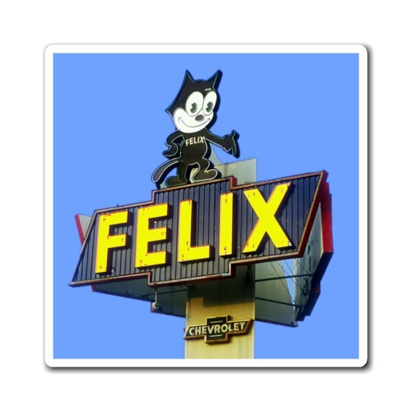 Felix Neon Sign Magnets | Retro Cartoon Cat Refrigerator Magnet