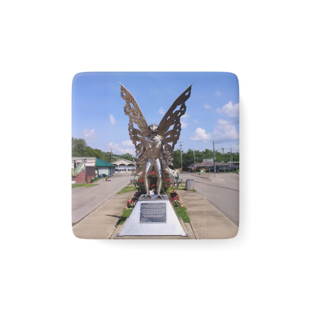 Mothman Statue in Point Pleasant magnet - West Virginia