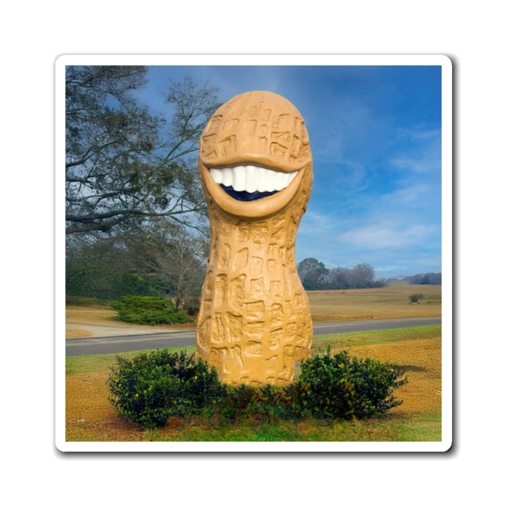 Jimmy Carter peanut sculpture magnet
