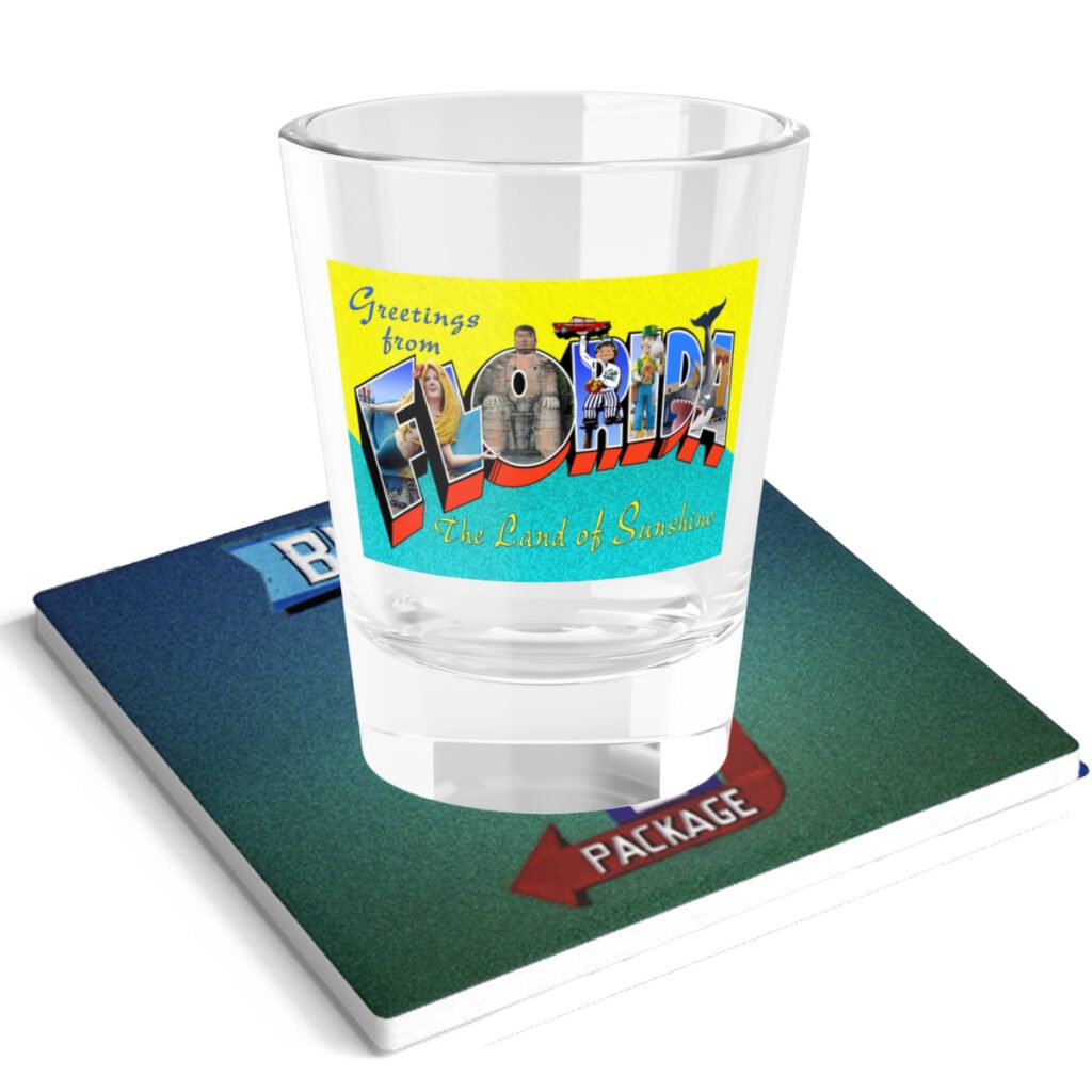 Greetings From Florida Shot Glass