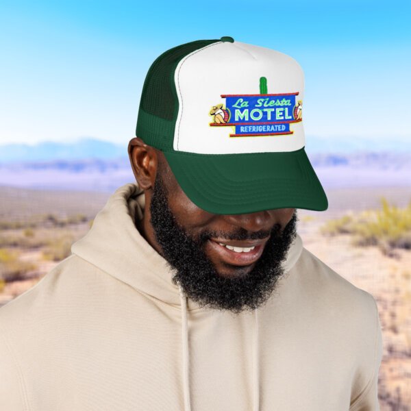 La Siesta Motel Sign Vintage Trucker Cap