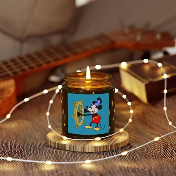 Mickey Mouse Steamboat scented candle, public domain