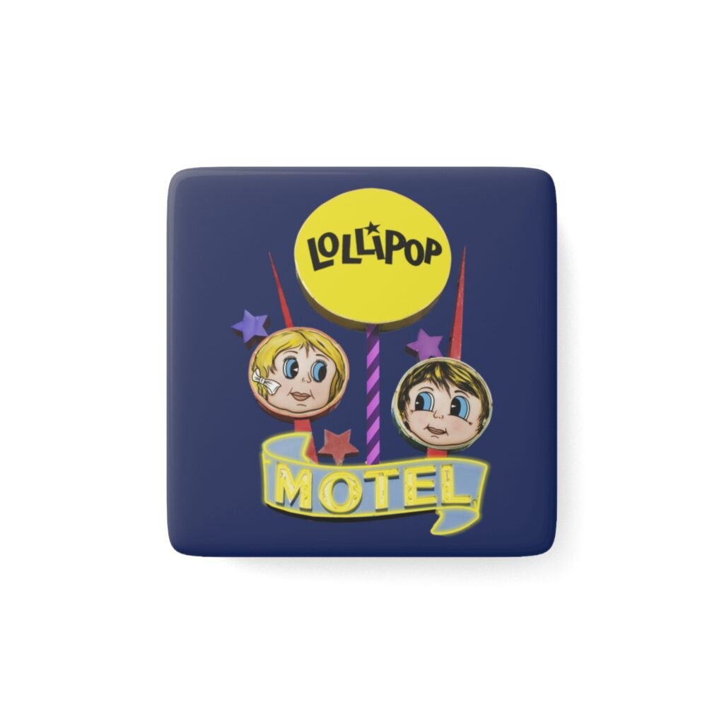 Lollipop Motel porcelain magnet Wildwood New Jerse