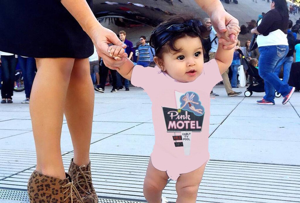 Pink Motel infant bodysuit, Cherokee North Carolina