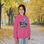 Pink Motel youth hoodie, Cherokee North Carolina