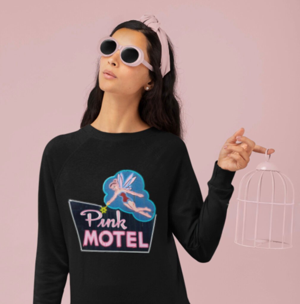 Pink Motel sweatshirt, Cherokee North Carolina