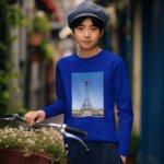 Paris, Texas youth long sleeve tee