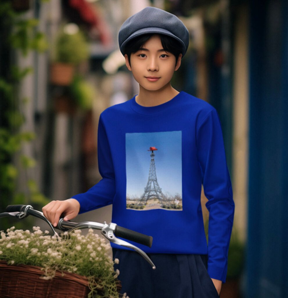Paris, Texas youth long sleeve tee