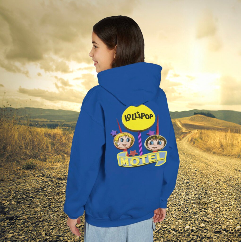 Lollipop Motel youth hoodie neon sign Wildwood New Jersey