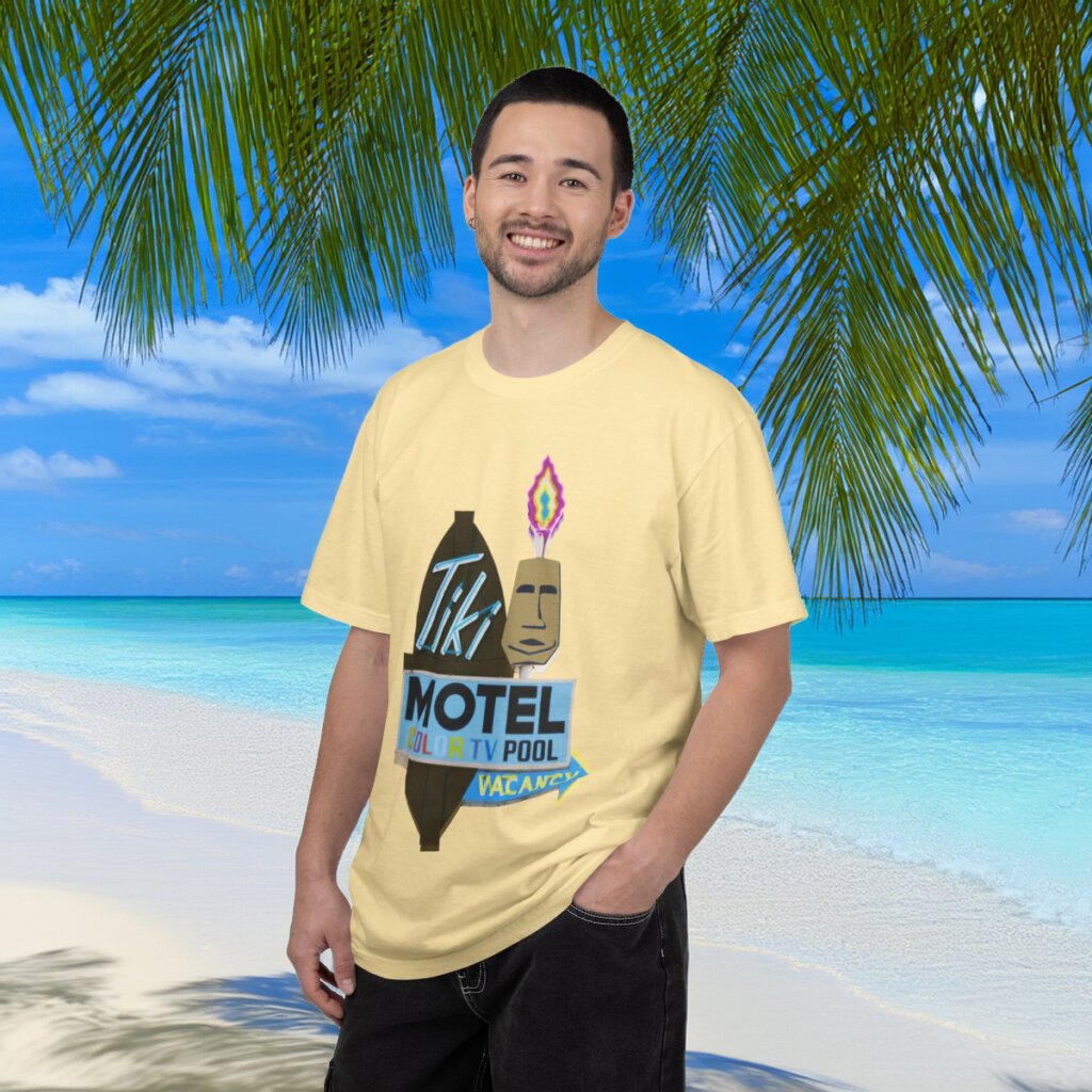 Tiki Motel oversize tshirt in Tucson, Arizona