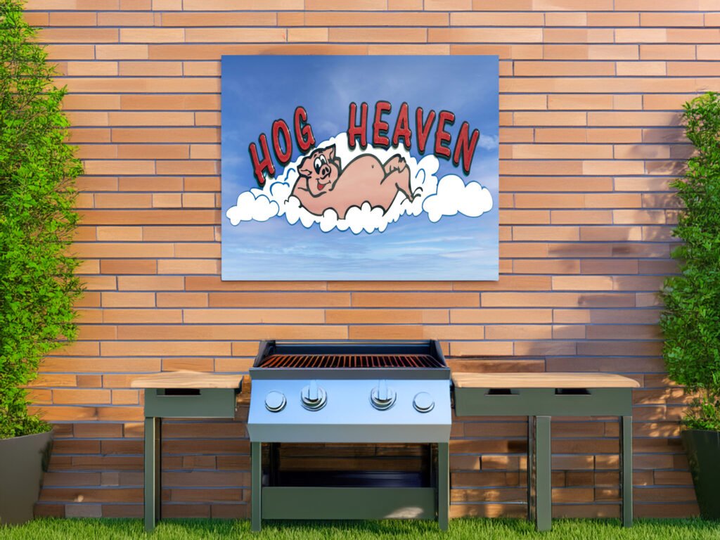 Retro Hog Heaven Design - Canvas Wall Art