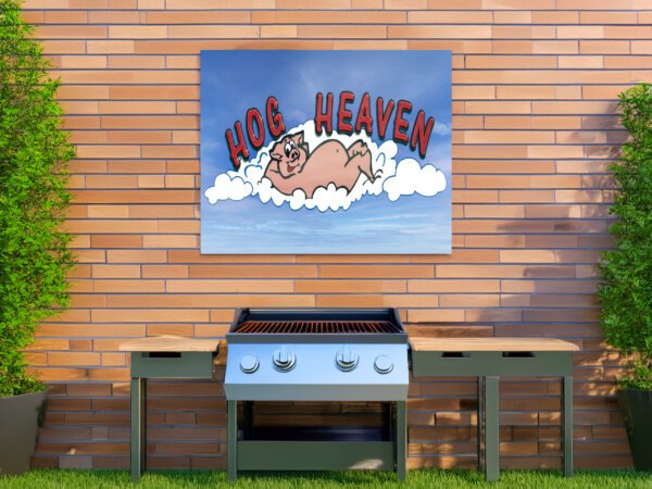 Retro Hog Heaven Design - Canvas Wall Art