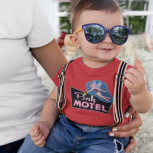 Pink Motel infant tshirt, Cherokee North Carolina