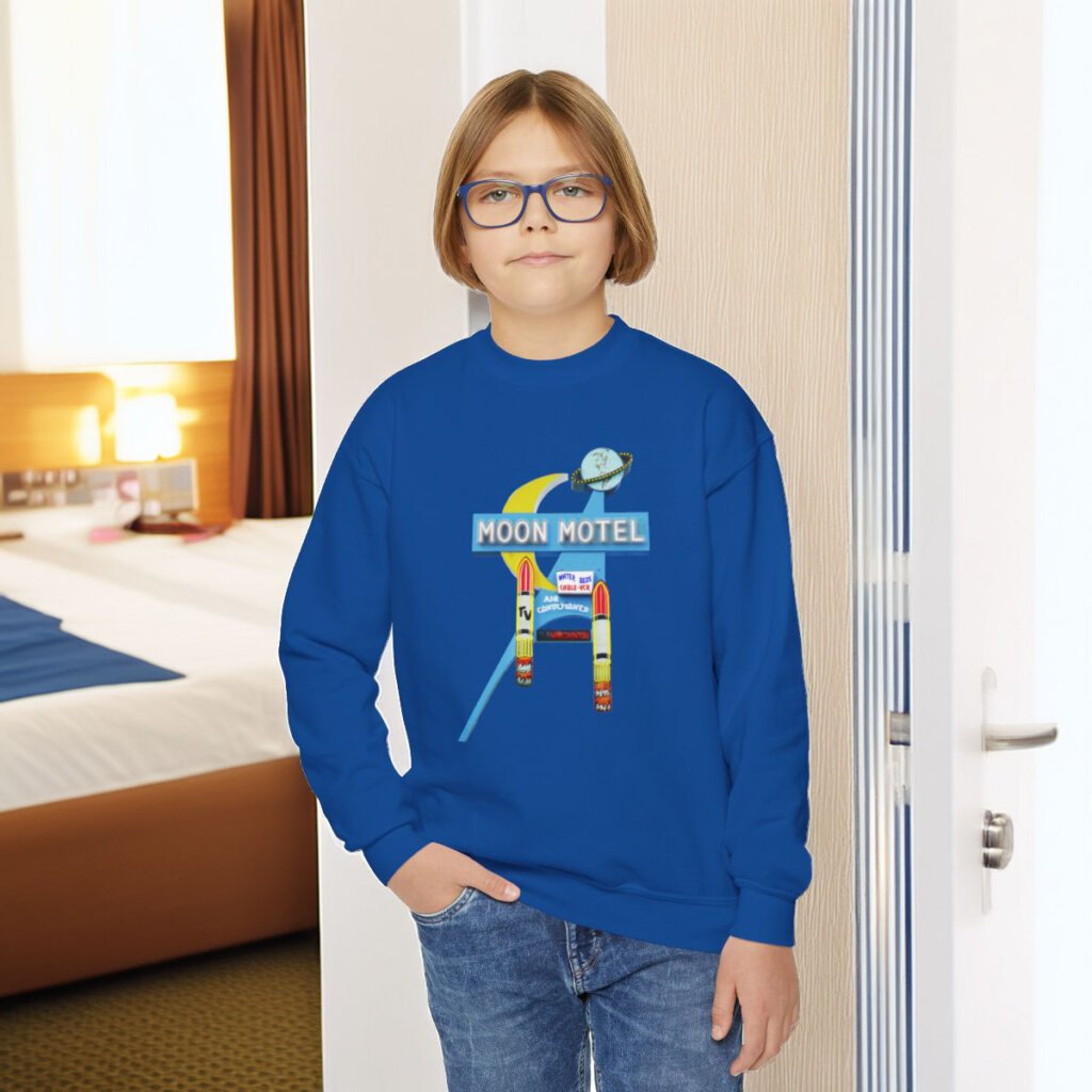 Moon Motel youth sweatshirt neon sign Howell New Jersey