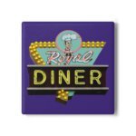 Vintage Royal Diner roadside sign artwork in Brattleboro Vermont