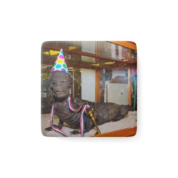 Jake the Alligator Man Porcelain Square Magnet