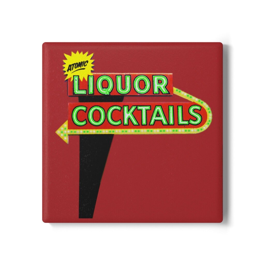 Atomic Liquors neon sign artwork from Florida