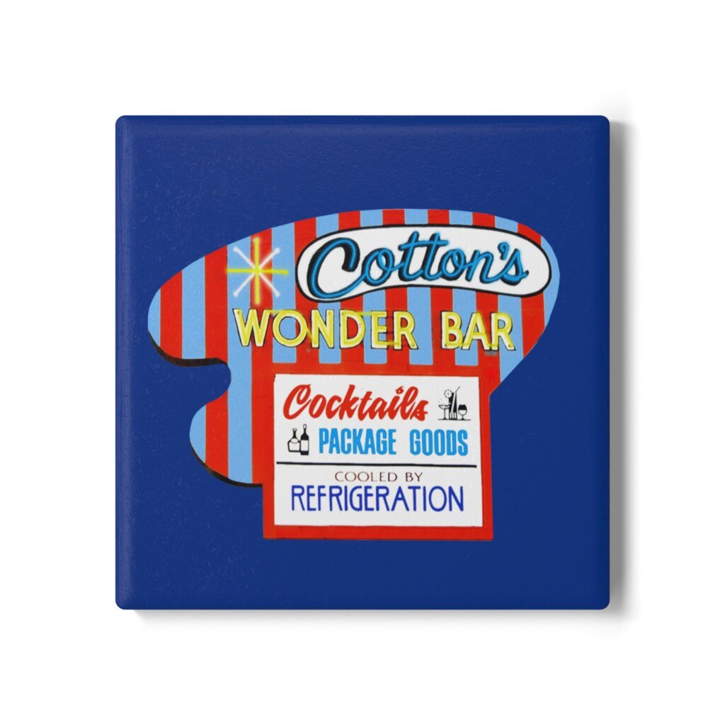 Cotton’s Wonder Bar roadside sign artwork from Arizona