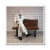 Vintage roadside colonel statue magnet