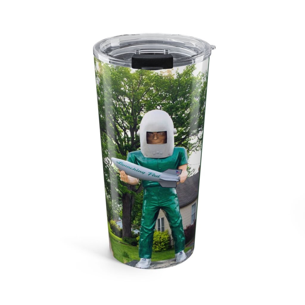 Route 66 Gemini Giant roadside attraction drink tumbler