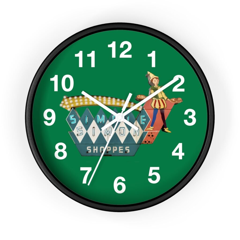 Simple Simon Wall Clock. When Time Stops.